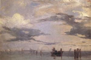 Richard Parkes Bonington View of the Lagoon near Venice (mk05) Germany oil painting art